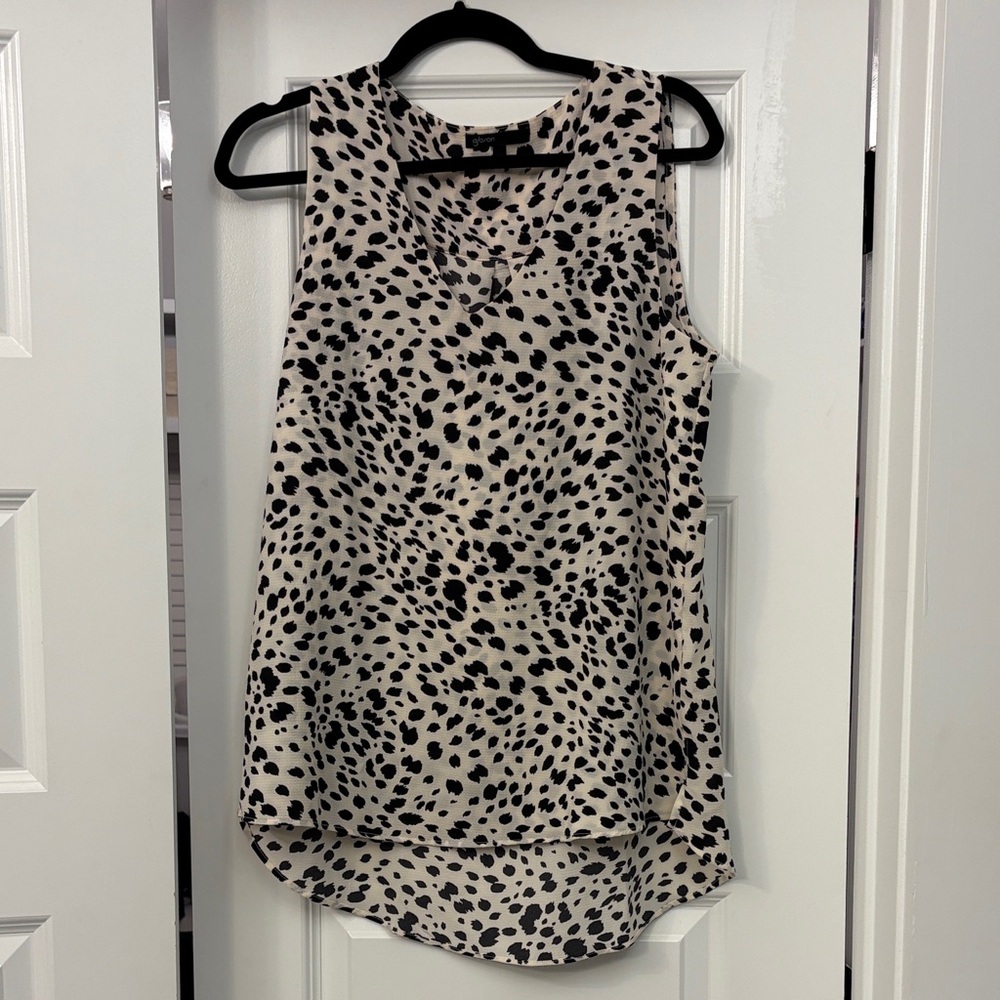 Gibson Leopard Print Sleeveless Top